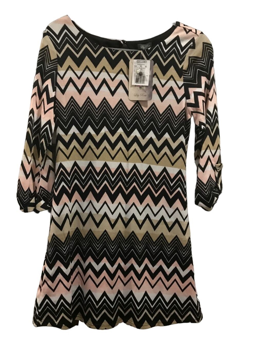 Women's Small Dress Lily Rose 3/4 sleeve